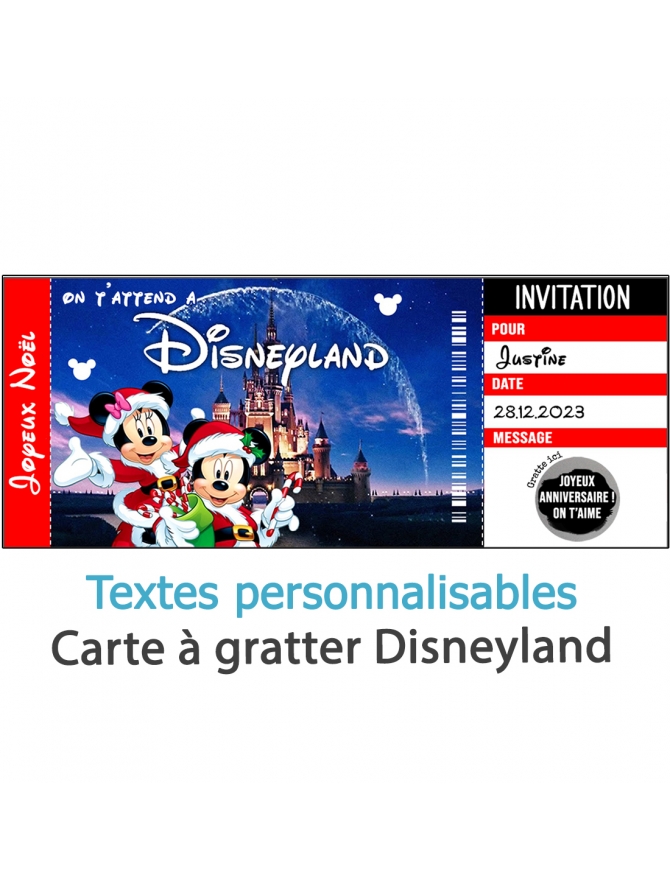Cartes de Noël A5 personnalisées de la famille Disney avec enveloppes -   France
