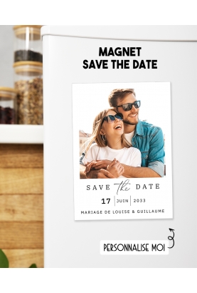 Magnet aimant save the date. magnet annonce mariage